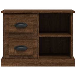 Berkfield Home Elegant Bedside Cabinet Brown Oak 60x35.5x45 cm - thumbnail 7