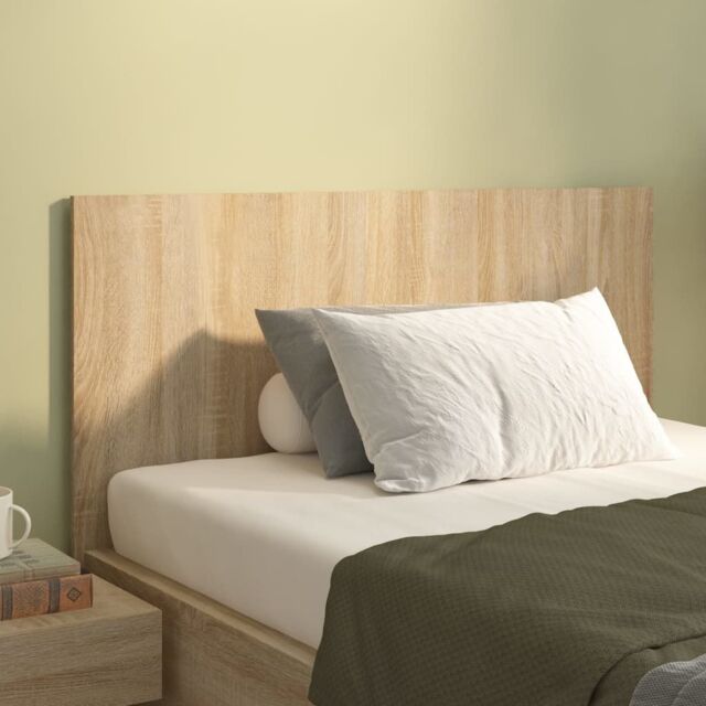 Berkfield Home Bed Headboard Sonoma Oak 120x1.5x80 cm Engineered Wood in Brown - image 1