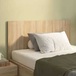 Berkfield Home Bed Headboard Sonoma Oak 120x1.5x80 cm Engineered Wood in Brown - thumbnail 1