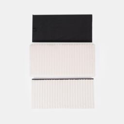 OHS Storage Box Lid Ottoman Folding Ribbed Fleece Footstool Tub in Cream - thumbnail 8