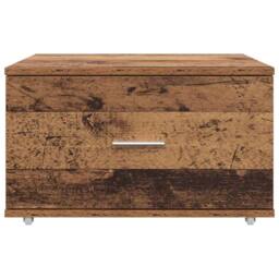 Berkfield Home Traditional Drawer Cabinet Old wood Particle board Medium Drawer in Brown - thumbnail 6
