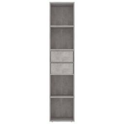 Berkfield Home Book Cabinet Concrete Grey 36x30x171 cm Engineered Wood - Size: 36 x 30 x 171 cm - thumbnail 4