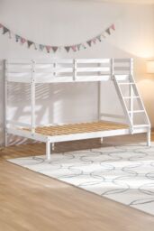 Home Discount Vida Designs Sydney Triple Sleeper Bunk Bed Frame Bedroom Furniture in White - Size: Single - thumbnail 7