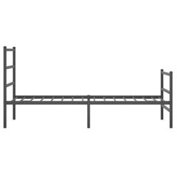 Berkfield Home Metal Bed Frame without Mattress with Footboard¬†Black 90x190cm in Black - Size: 90x190 cm - thumbnail 6