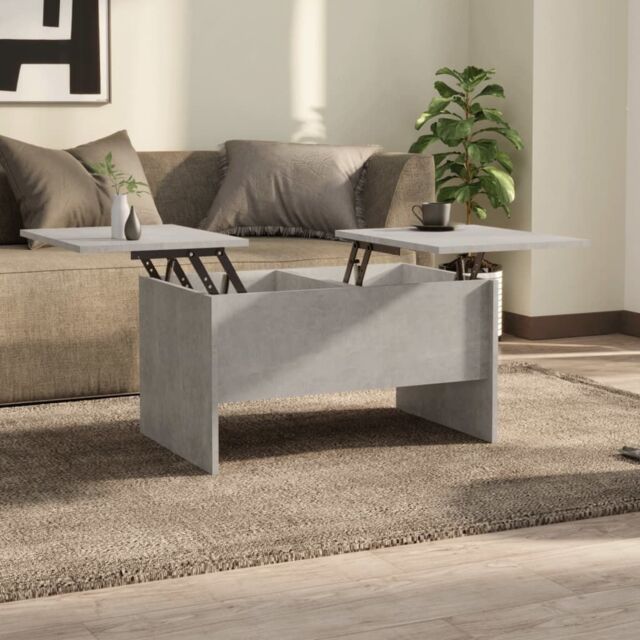 Berkfield Home Coffee Table Concrete Grey 80x50x42.5 cm Engineered Wood - image 1
