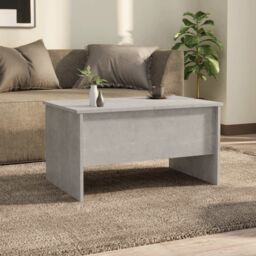 Berkfield Home Coffee Table Concrete Grey 80x50x42.5 cm Engineered Wood - thumbnail 3