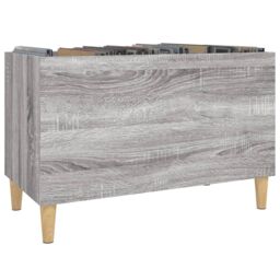 Berkfield Home Record Cabinet Grey Sonoma 74.5x38x48 cm Engineered Wood - thumbnail 4