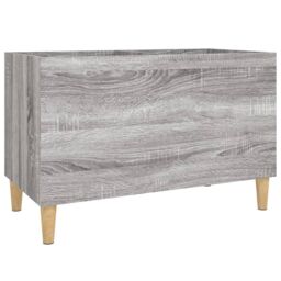 Berkfield Home Record Cabinet Grey Sonoma 74.5x38x48 cm Engineered Wood - thumbnail 2