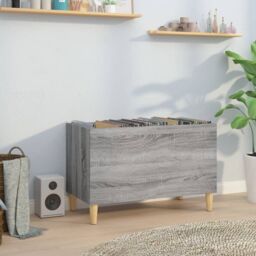 Berkfield Home Record Cabinet Grey Sonoma 74.5x38x48 cm Engineered Wood
