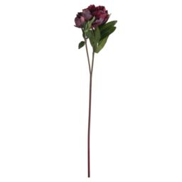 Hill Interiors Faux Burgundy Peony Rose - thumbnail 3