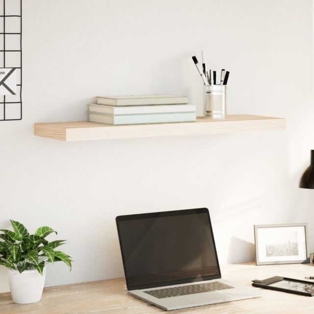 Berkfield Home Floating Shelf 80x23.5x4 cm Engineered Wood in Brown - image 1