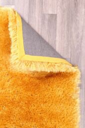 The Rug Shop UK Yellow Handmade Luxurious Easy to clean Plain Rug - Size: 160 cm x 230 cm - thumbnail 6