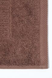 Homescapes Imperial Plain Cotton Bath Mat in Chocolate - thumbnail 2