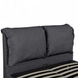 OAT Home Chester Pillowback Fabric Ottoman Storage Bed in Charcoal - Size: King - thumbnail 7