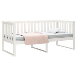 Berkfield Home Day Bed White 90x200 cm Solid Wood Pine - thumbnail 3