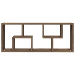 Berkfield Home Wall Shelf Brown Oak 36x16x90 cm Engineered Wood - Size: 36 x 16 x 90 cm - thumbnail 4