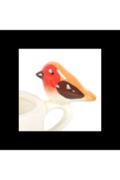 KDMD Robin Tealight Holder Ceramic Cup Cream Warm Glow - thumbnail 3