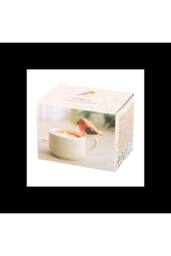 KDMD Robin Tealight Holder Ceramic Cup Cream Warm Glow - thumbnail 5