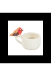 KDMD Robin Tealight Holder Ceramic Cup Cream Warm Glow - thumbnail 4