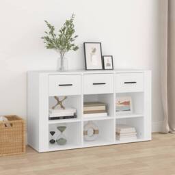 Berkfield Home Sideboard White 100x30x59.5 cm Engineered Wood - thumbnail 2