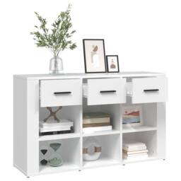 Berkfield Home Sideboard White 100x30x59.5 cm Engineered Wood - thumbnail 5