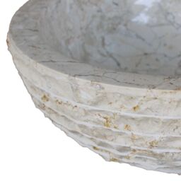 Berkfield Home Basin Marble 40 cm Cream - thumbnail 5