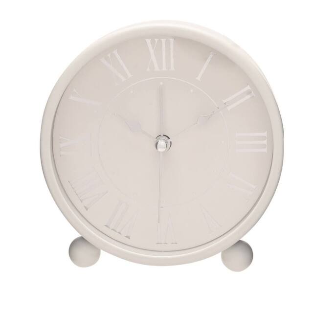 HOMETIME Metal Alarm Clock White - image 1