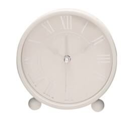 HOMETIME Metal Alarm Clock White - thumbnail 1