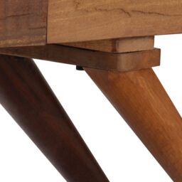 Berkfield Home Sideboard Brown Solid Reclaimed Wood 110x30x75 cm - Size: 110 x 30 x 75 cm - thumbnail 4