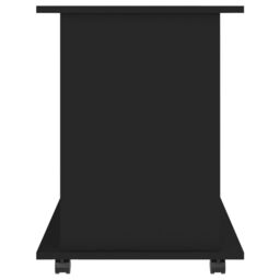 Berkfield Home Rolling Cabinet Black 60x45x60 cm Engineered Wood - Size: 60 x 45 x 60 cm - thumbnail 5