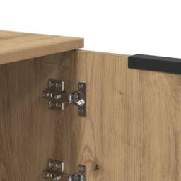 Berkfield Home TV Cabinet Artisan Oak 102x35x36.5 cm Engineered Wood in Brown - thumbnail 9