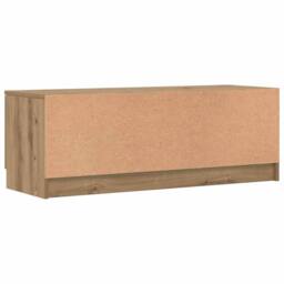 Berkfield Home TV Cabinet Artisan Oak 102x35x36.5 cm Engineered Wood in Brown - thumbnail 7
