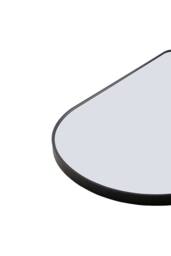 Living and Home Aluminium Alloy Framed HD Float Glass Bathroom Mirror in Black - thumbnail 4