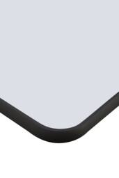 Living and Home Aluminium Alloy Framed HD Float Glass Bathroom Mirror in Black - thumbnail 5