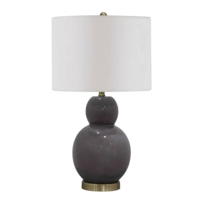 Minster 66cm Table Lamp - Ceramic - L33 x W33 x H66 cm in Dark Grey - image 1