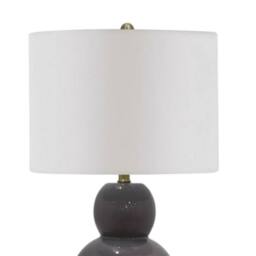 Minster 66cm Table Lamp - Ceramic - L33 x W33 x H66 cm in Dark Grey - thumbnail 2