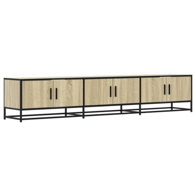 Berkfield Home TV Cabinet Sonoma Oak 210x35x41 cm Engineered Wood in Brown - Size: 210 x 35 x 41 cm - image 1