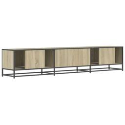 Berkfield Home TV Cabinet Sonoma Oak 210x35x41 cm Engineered Wood in Brown - Size: 210 x 35 x 41 cm - thumbnail 6