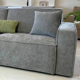 Stratus Interiors Houston Electric Powered Recliner Sleeper Function Sofa Bed - 3 Seater in Grey - thumbnail 3