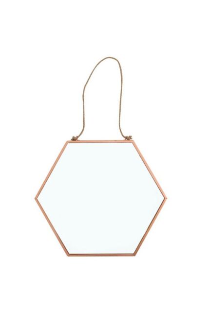 KDMD Large Geometric Mirror in Pink - image 1