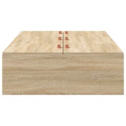 Berkfield Home Storage Bed Frame Sonoma Oak 90x200 cm in Beige - thumbnail 6