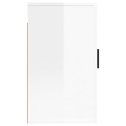 Berkfield Home Wall Mounted TV Cabinet High Gloss White 40x34.5x60 cm - thumbnail 6