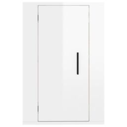 Berkfield Home Wall Mounted TV Cabinet High Gloss White 40x34.5x60 cm - thumbnail 5