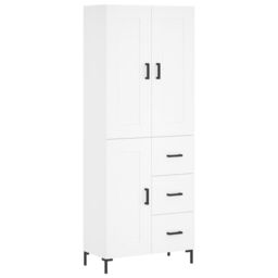 Berkfield Home Highboard White 69.5x34x180 cm Engineered Wood - thumbnail 2