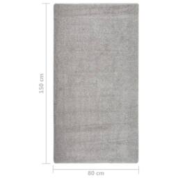 Berkfield Home Shaggy Rug Light Grey 80x150 cm Anti Slip - Size: 100 cm diameter - thumbnail 5