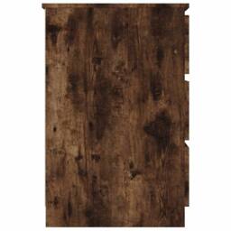 Berkfield Home Writing Desk Smoked Oak 140x50x77 cm Engineered Wood in Brown - Size: 140 x 50 x 77 cm - thumbnail 5
