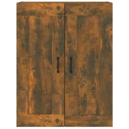 Berkfield Home Hanging Wall Cabinet Smoked Oak 69.5x32.5x90 cm in Brown - thumbnail 5