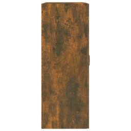 Berkfield Home Hanging Wall Cabinet Smoked Oak 69.5x32.5x90 cm in Brown - thumbnail 6