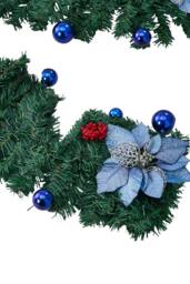Garden Sanctuary 2.7m Artificial Christmas Garland Decorations with LED Lights - thumbnail 9