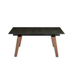 Angel Cerda Rectangular Extendable Dining Table Porcelain Marble in Brown - thumbnail 2